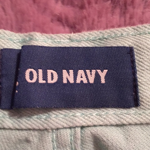 Old navy mint denim shorts - Picture 2 of 5